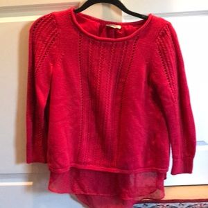 Lucky Brand comfy red sweater